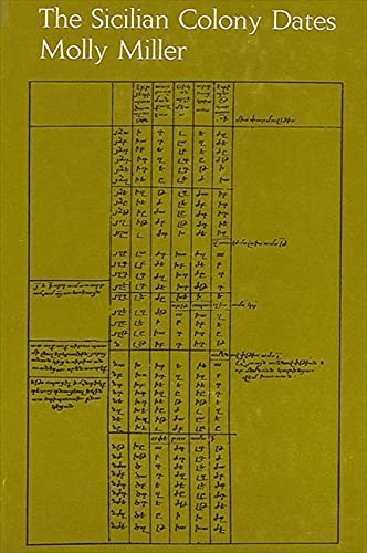 9780873950497: Sicilian Colony Dates, The