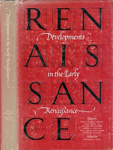 Imagen de archivo de Developments in the Early Renaissance a la venta por Prior Books Ltd