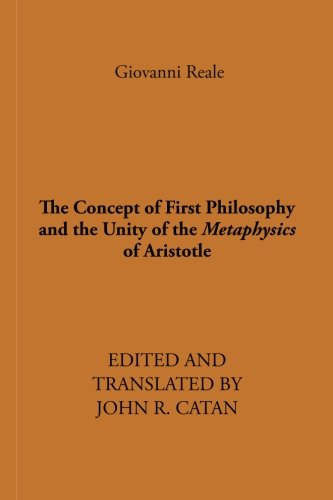 Imagen de archivo de The Concept of First Philosophy and the Unity of the Metaphysics of Aristotle a la venta por Alplaus Books