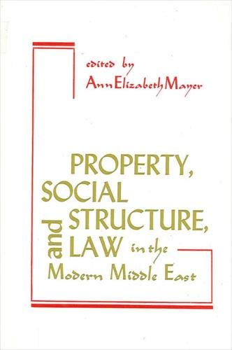 9780873959889: Property, Social Structure, and Law in the Modern Middle East (SUNY series in Near Eastern Studies)