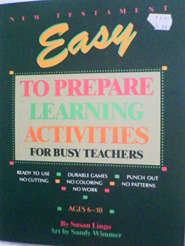 Easy to Prepare Learning Activities for Busy Teachers (9780874039795) by Lingo, Susan