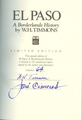 Stock image for El Paso: A Borderlands History for sale by Front Cover Books