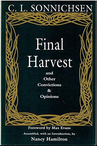 Beispielbild fr Final Harvest: And Other Convictions & Opinions zum Verkauf von Books From California
