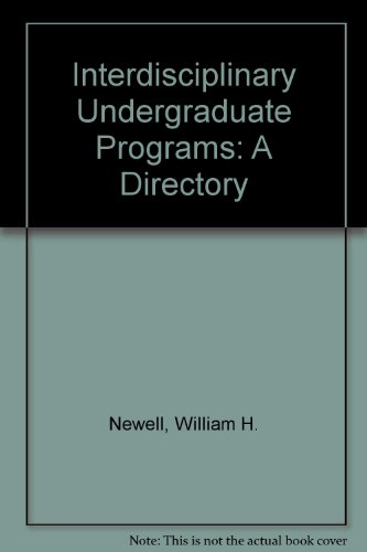 9780874118810: Interdisciplinary Undergraduate Programs: A Directory