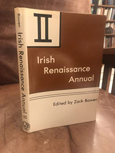 Stock image for Irish Renaissance Annual II for sale by Betterbks/ COSMOPOLITAN BOOK SHOP