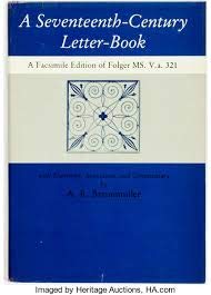 9780874132014: Seventeenth Century Letter Book: A Fascimile Edition of Folger Manuscript V.a.321