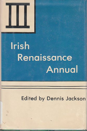 9780874132137: Irish Renaissance Annual III: No. 3