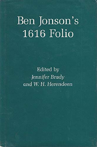 Stock image for Ben Jonsons 1616 Folio for sale by HPB-Movies