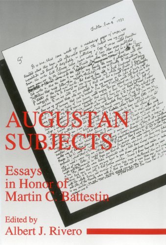 Stock image for Augustan Subjects: Essays in Honor of Martin C. Battestin for sale by ThriftBooks-Atlanta