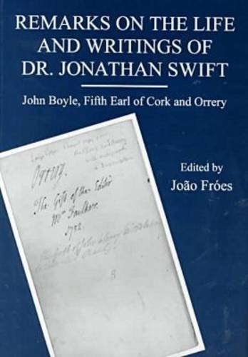 Beispielbild fr Remarks on the Life and Writings of Dr.Jonathan Swift zum Verkauf von Murphy-Brookfield Books