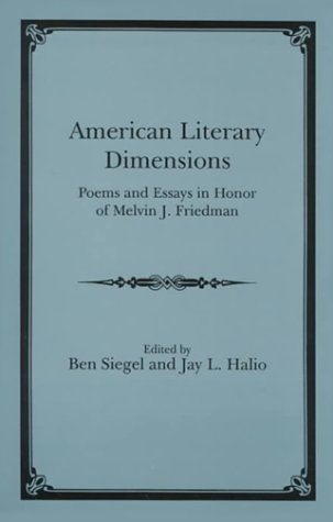 Imagen de archivo de American Literary Dimensions a la venta por dsmbooks