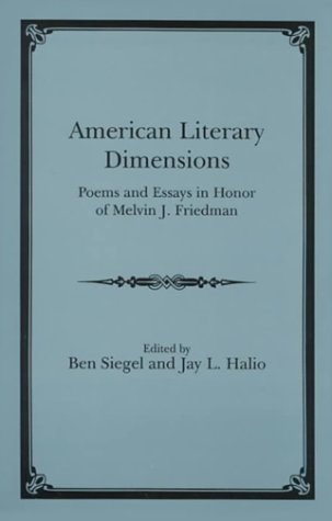 Stock image for American Literary Dimensions for sale by dsmbooks