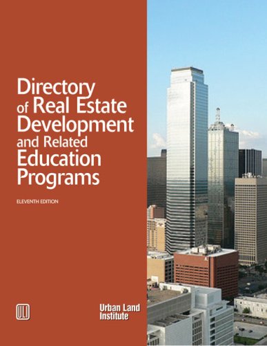 Stock image for Directory of Real Estate Development and Related Education Programs for sale by ThriftBooks-Atlanta