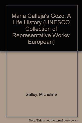 Maria Calleja S Gozo (UNESCO Collection of Representative Works, European Series) (9780874211696) by Galley, Micheline