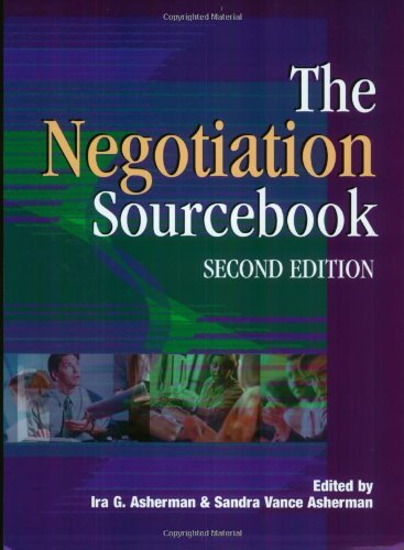 Beispielbild fr The Negotiation Sourcebook zum Verkauf von Better World Books
