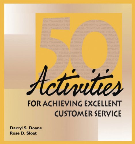 Stock image for 50 Activities for Achieving Excellent Customer Service: Ringbound for sale by Revaluation Books
