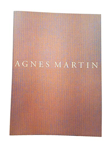 Stock image for AGNES MARTIN for sale by Edward Ripp: Bookseller