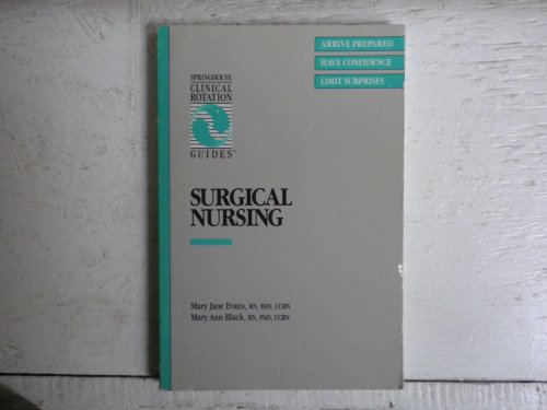 Beispielbild fr Surgical Nursing (Clinical Rotation Guide S.) zum Verkauf von AwesomeBooks