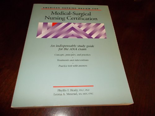 Imagen de archivo de American Nursing Review for Med-Surg Nursing Certification a la venta por Better World Books