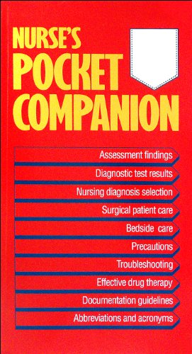Beispielbild fr Nurse's Pocket Companion zum Verkauf von Wonder Book