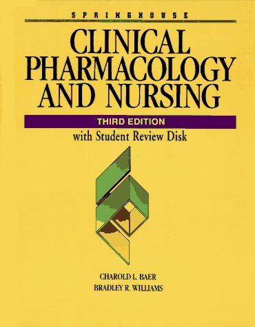Imagen de archivo de Clinical Pharmacology and Nursing (Book with Diskette) a la venta por HPB-Red