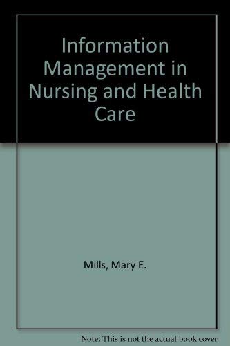 Stock image for Information Management in Nursing and Health Care for sale by HPB-Red