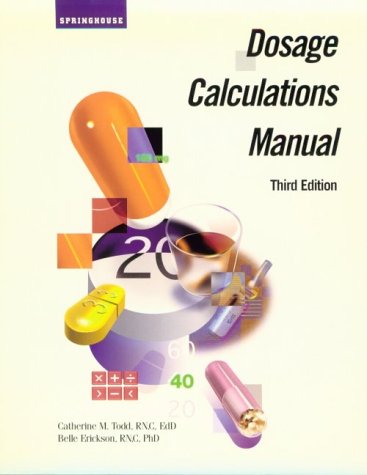 Stock image for Dosage Calculation's Manual for sale by Cronus Books