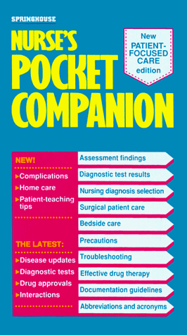 Beispielbild fr Nurse's Pocket Companion zum Verkauf von TextbookRush