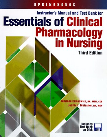Imagen de archivo de Essentials of Clinical Pharmacology in Nursing [With Disk with 300 Review Questions] a la venta por ThriftBooks-Dallas