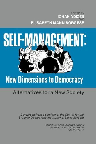 Stock image for SelfManagement New Dimensions to Democracy Studies in comparative politics for sale by PBShop.store US