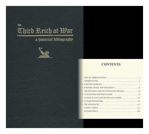 Stock image for The Third Reich at War: A Historical Bibliography (ABC-Clio research guides) for sale by Kisselburg Military Books