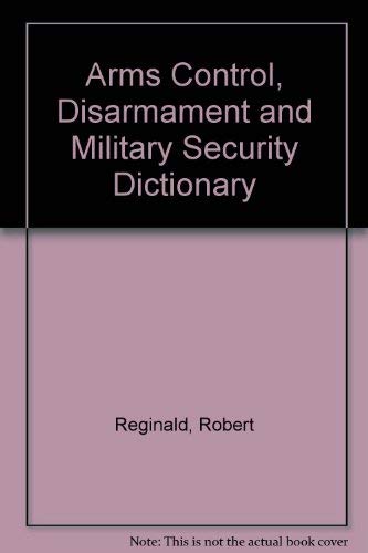 Arms Control and Disarmament (9780874365320) by Elliot, Jeffrey M.