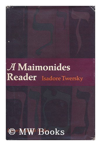 Beispielbild fr A Maimonides Reader zum Verkauf von Better World Books