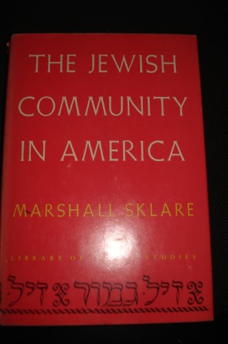 Beispielbild fr The Jewish community in America, (Library of Jewish studies) zum Verkauf von Wonder Book