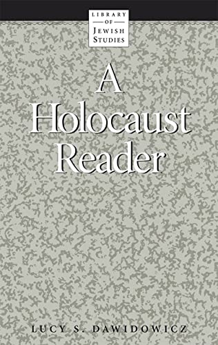 Stock image for A Holocaust Reader (Library of Jewish Studies) for sale by ZBK Books