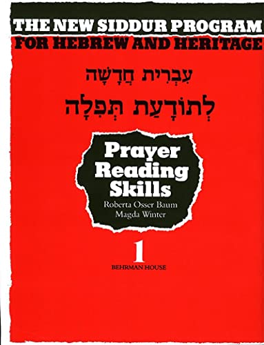 Beispielbild fr Book One, Prayer Reading Skills Workbook: For the New Siddur Program for Hebrew and Heritage zum Verkauf von Robinson Street Books, IOBA