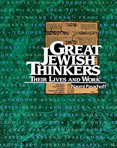 Stock image for Great Jewish Thinkers: Their Lives and Work for sale by Wonder Book