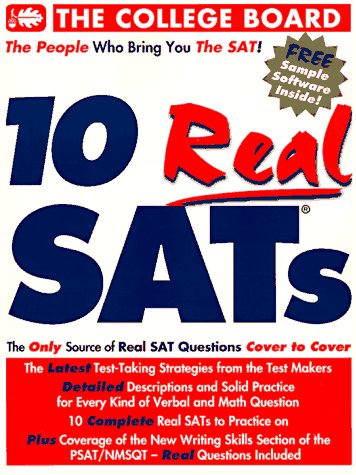 Beispielbild fr 10 Real SATs zum Verkauf von Library House Internet Sales