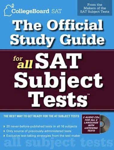 Beispielbild fr The Official Study Guide for All SAT Subject Tests zum Verkauf von Better World Books: West