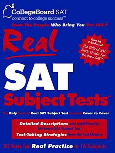 Imagen de archivo de Real SAT Subject Tests a la venta por Better World Books