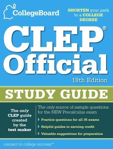 Beispielbild fr CLEP Official Study Guide zum Verkauf von Better World Books