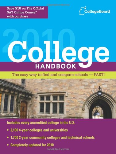 Beispielbild fr College Handbook 2010 zum Verkauf von Better World Books