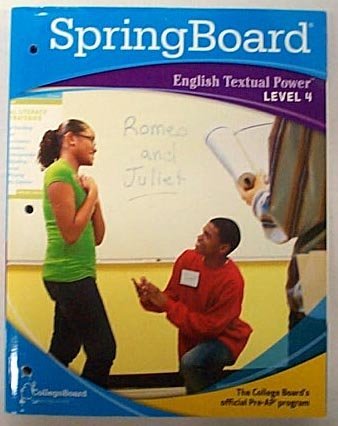 Imagen de archivo de SpringBoard English Textual Power Level 4 a la venta por Better World Books