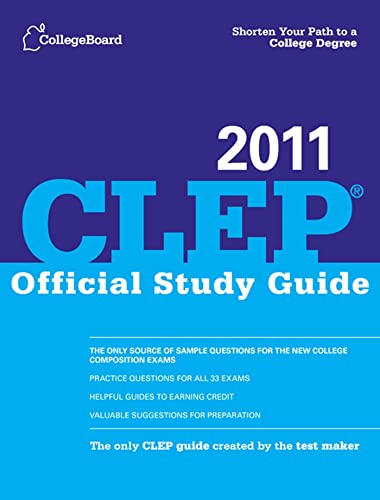 Imagen de archivo de CLEP Official Study Guide 2011 a la venta por Irish Booksellers