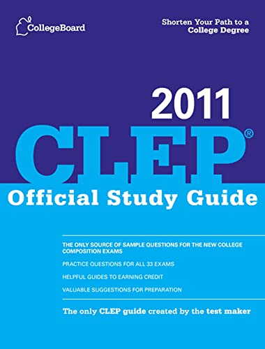 Stock image for CLEP Official Study Guide 2011 for sale by Irish Booksellers