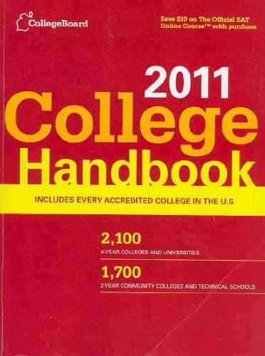 Imagen de archivo de The College Handbook 2011 a la venta por Better World Books