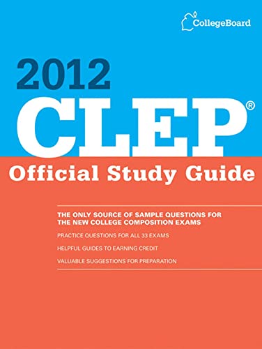 Imagen de archivo de CLEP Official Study Guide 2012 a la venta por SecondSale