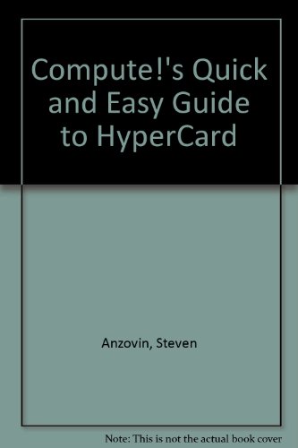 Imagen de archivo de Compute!'s quick & easy guide to HyperCard a la venta por Wonder Book