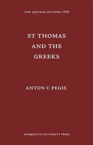 Stock image for St. Thomas and the Greeks for sale by Better World Books