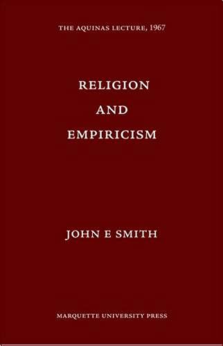 Imagen de archivo de Religion and Empiricism. The Aquinas Lecture, 1967 a la venta por Irish Booksellers